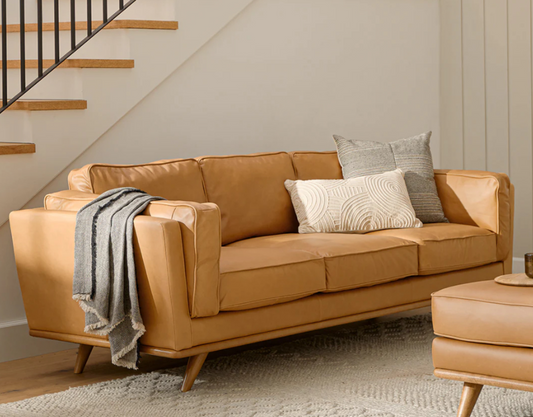 ARTICLE - Timber Leather Sofa