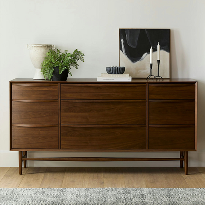 ARTICLE - Lenia 9 Drawer Dresser (WALNUT) | 🚛 WHITE GLOVE DELIVERY