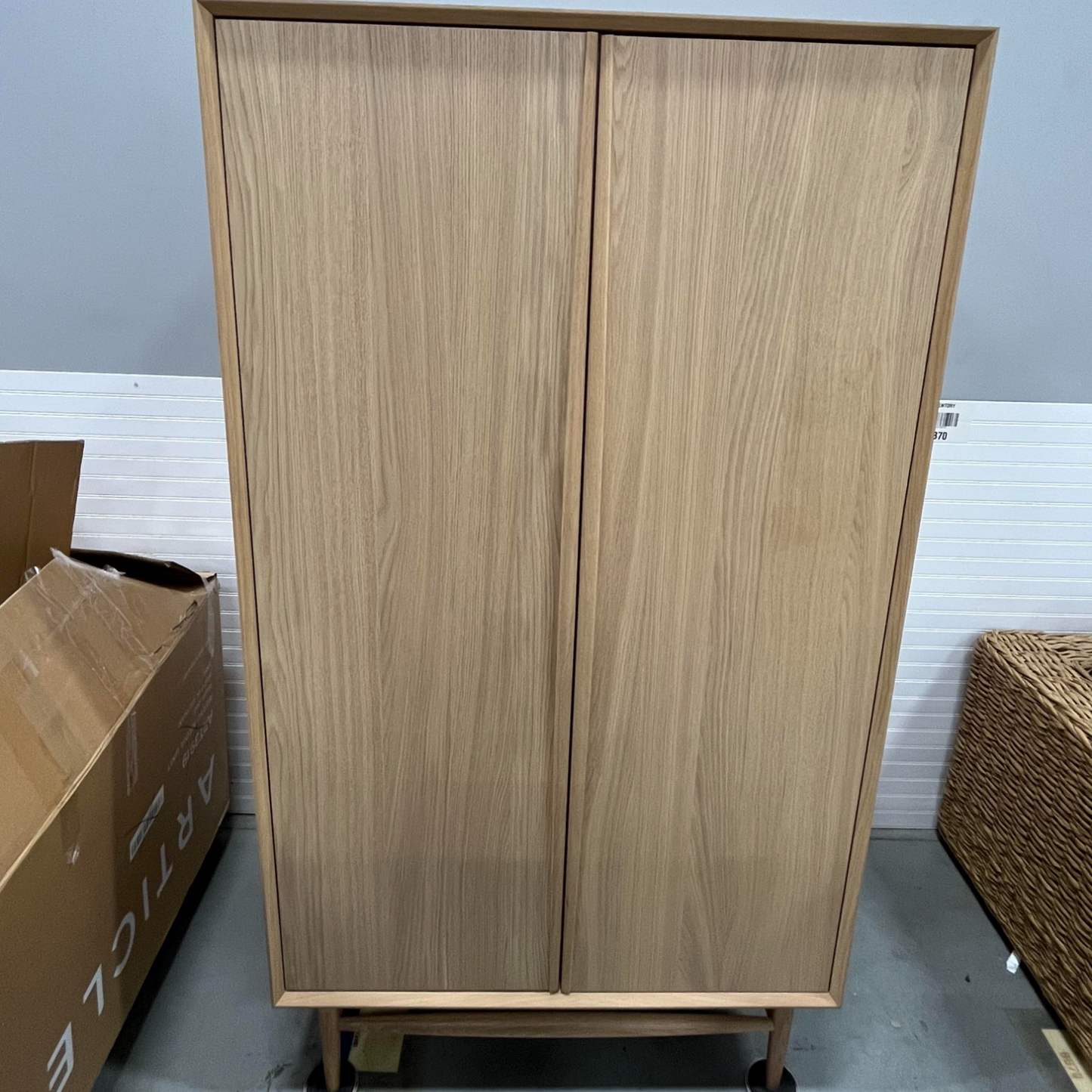 ARTICLE - Lenia Armoire (White Oak) | 🚛 WHITE GLOVE DELIVERY