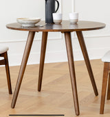 ARTICLE - Seno Round Dining Table for 2 (Walnut)