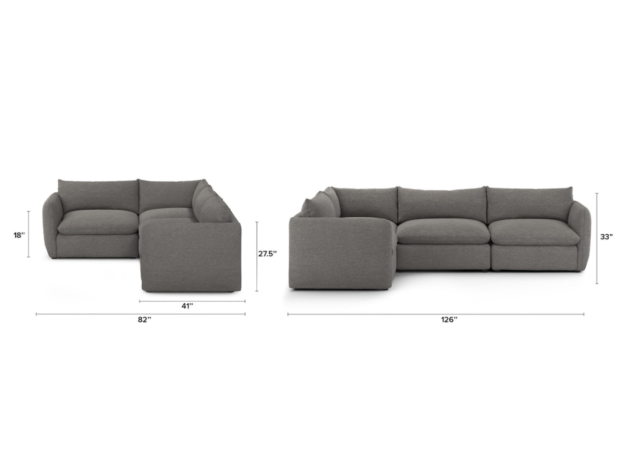 ARTICLE - Leigh 4pc Sectional (Modular)