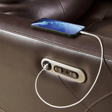 Genuine Leather Power Recliner (NEW)