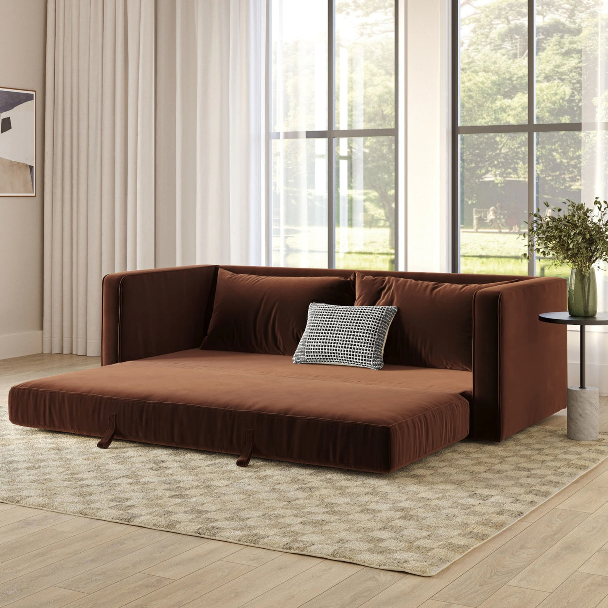 ARTICLE - Sven 88" Sofa Bed (Plush Pacific Brown)