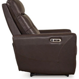 Genuine Leather Power Recliner (NEW)