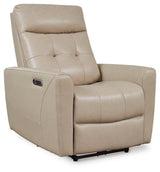 Genuine Leather Power Recliner (NEW)