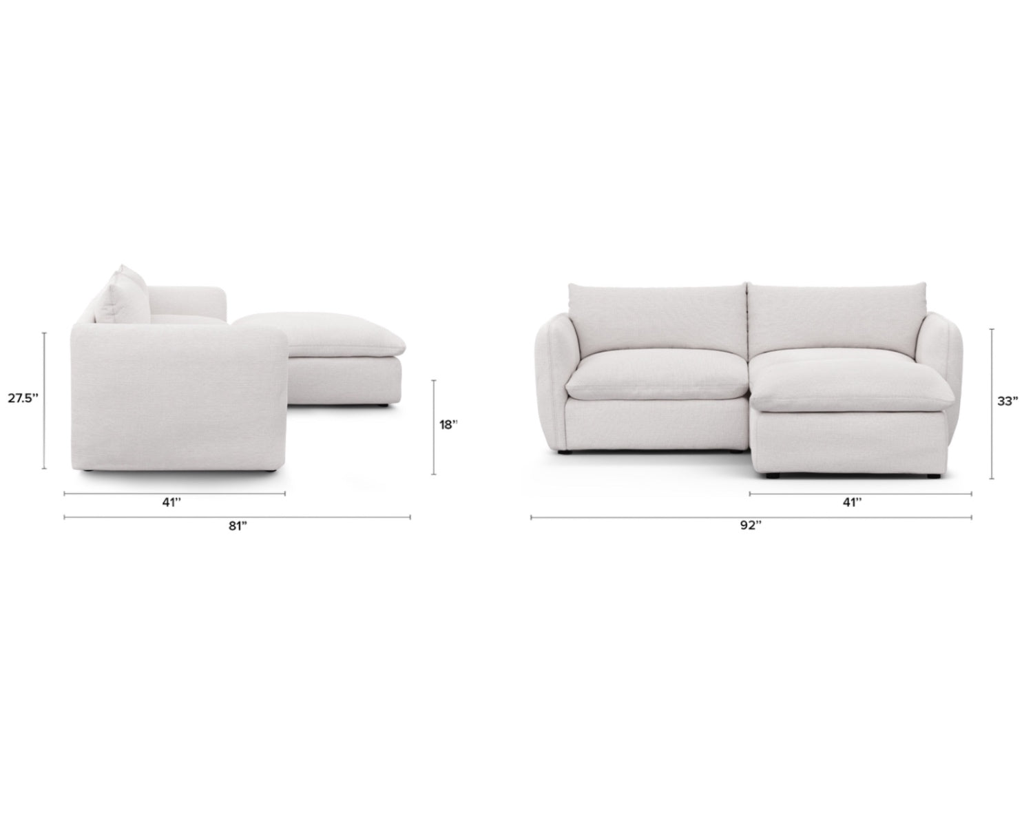 ARTICLE Leigh 3pc Modular Sectional - Thumbnail 3
