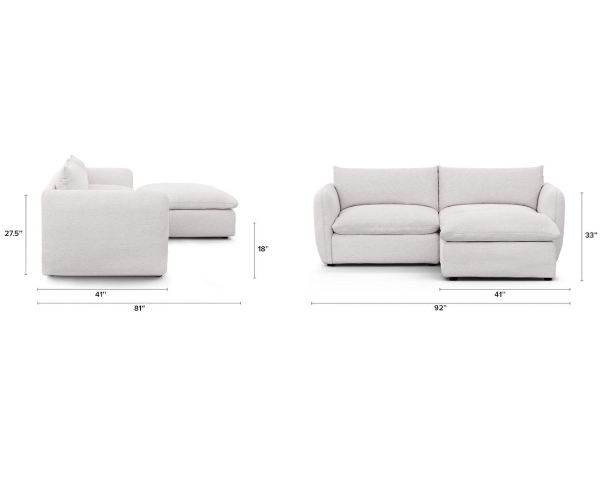ARTICLE - Leigh 3pc Modular Sectional (Performance Fabric)