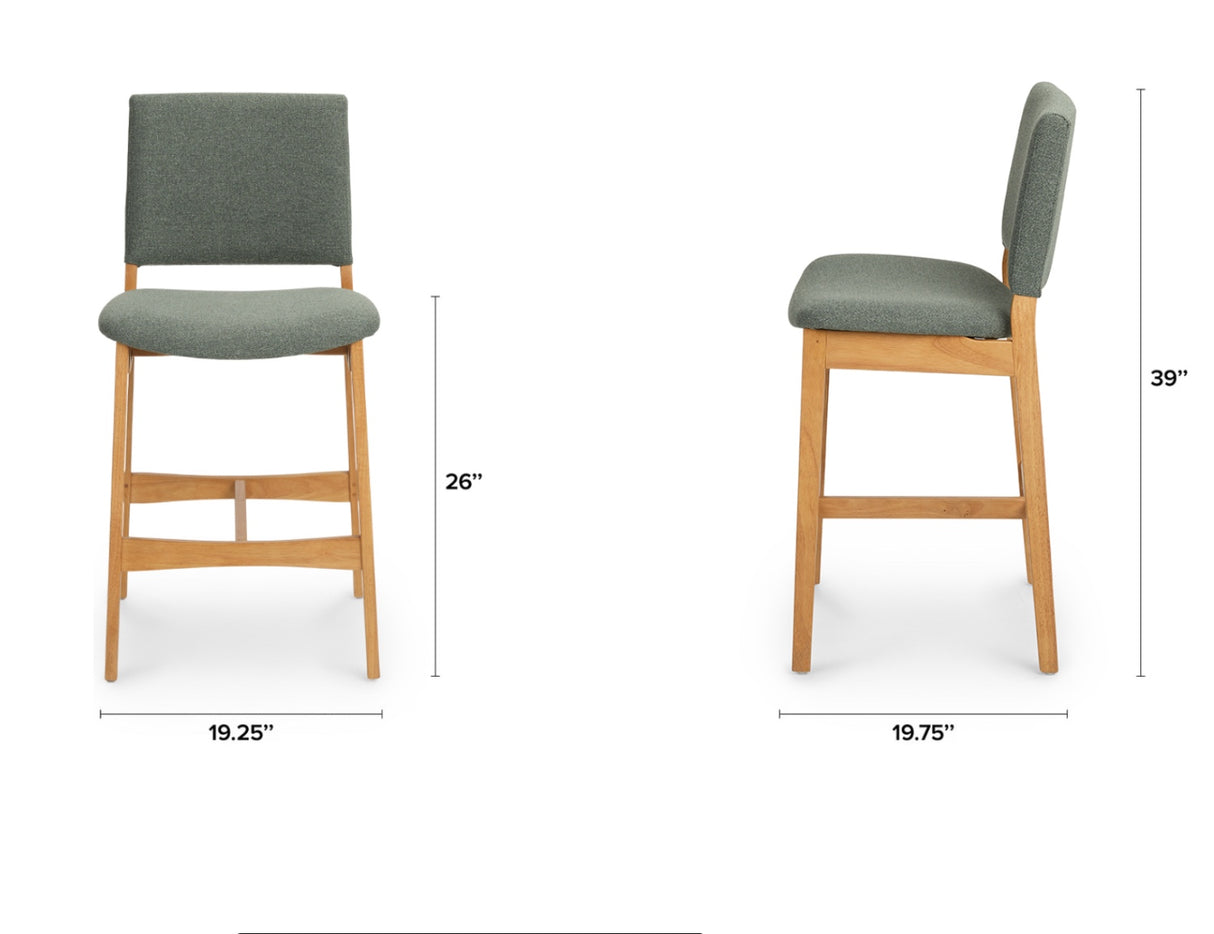ARTICLE - Nosh Counter Stool (Oak/Ratine Green)