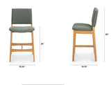 ARTICLE - Nosh Counter Stool (Oak/Ratine Green)