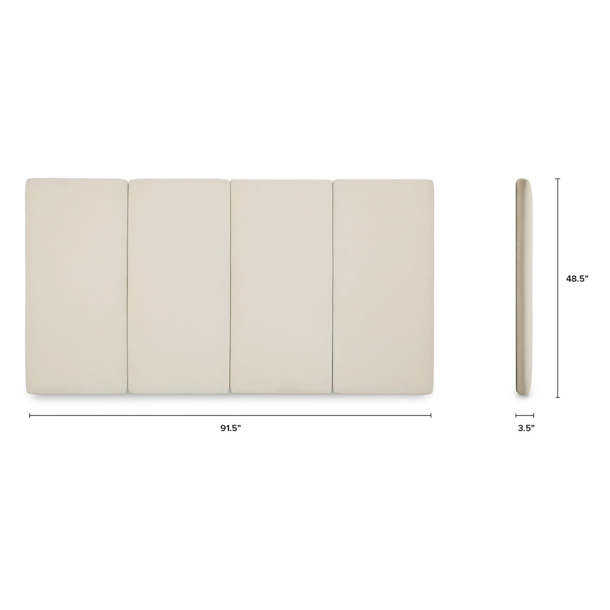 ARTICLE - Noel King Velvet Headboard