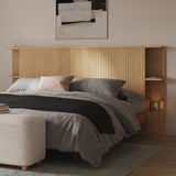 ARTICLE - KOUVA KING STORAGE HEADBOARD (Oak)