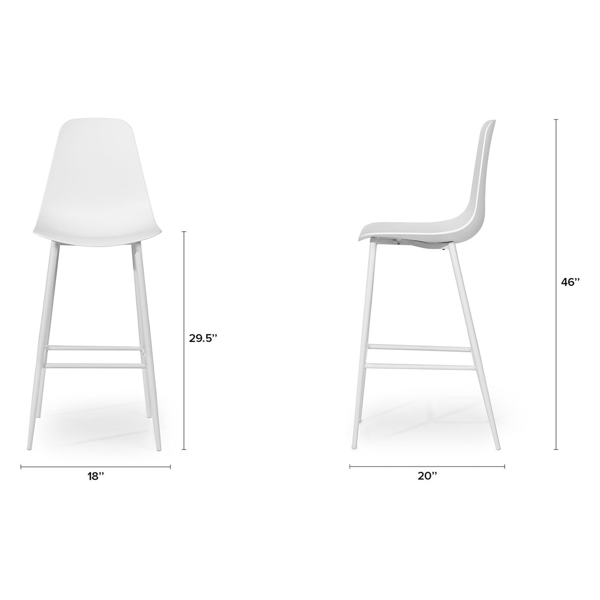 ARTICLE - SVELTI BAR STOOL (PURE WHITE)