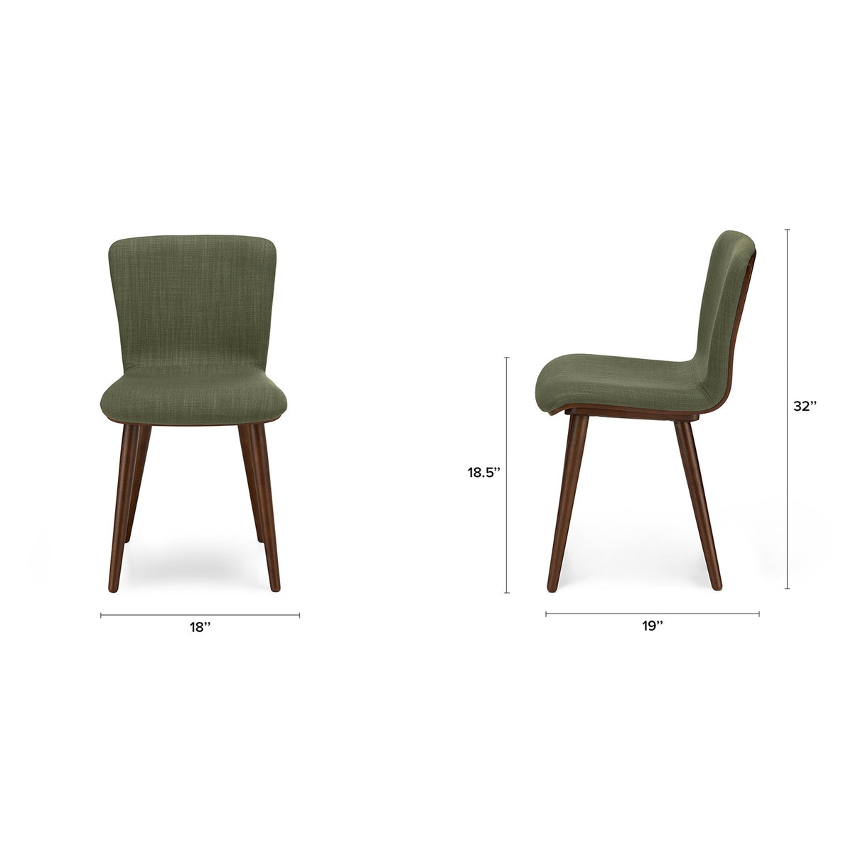 ARTICLE - SEDE DINING CHAIR (Olio Green)