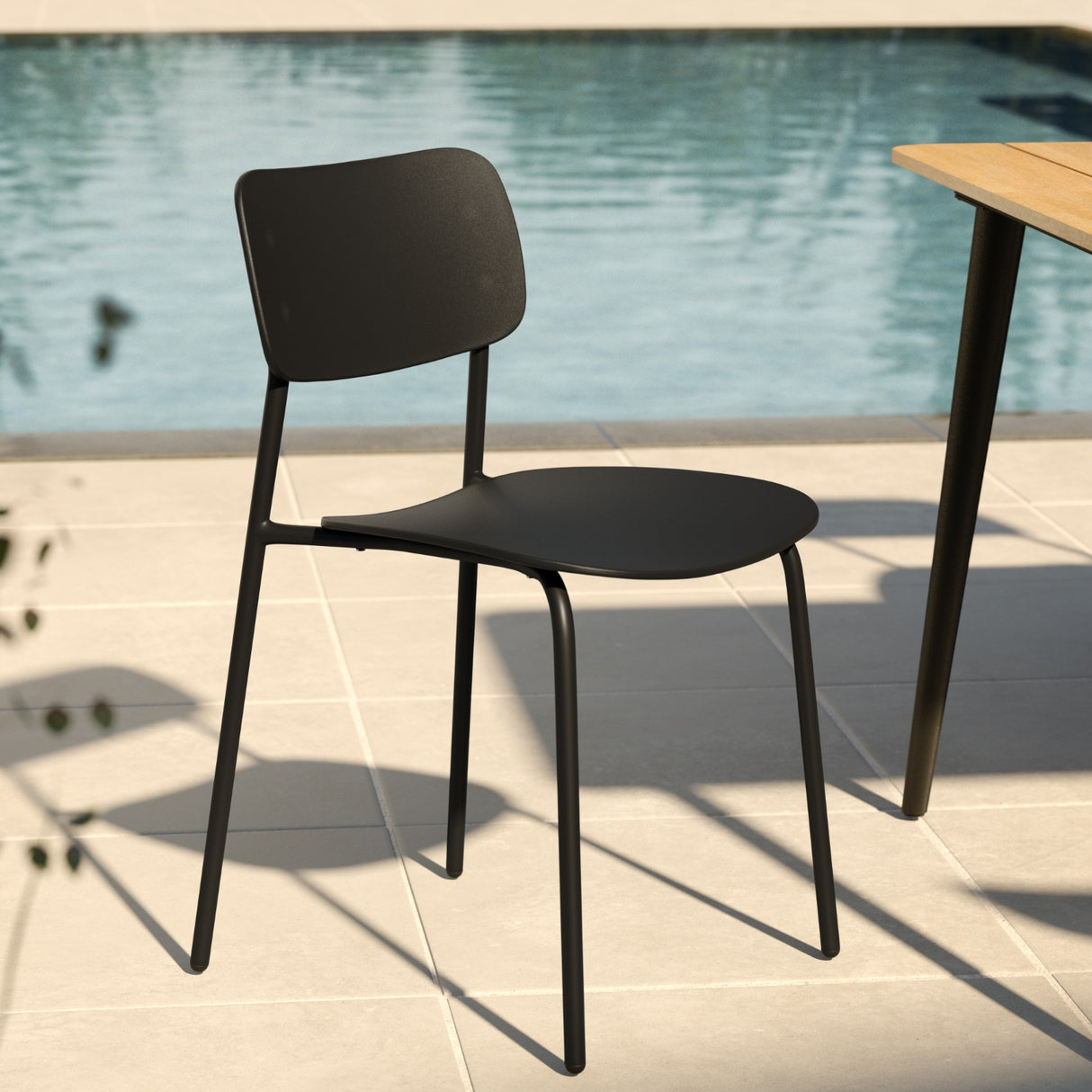ARTICLE - Ari Outdoor Stackable Dining Chair (Black)