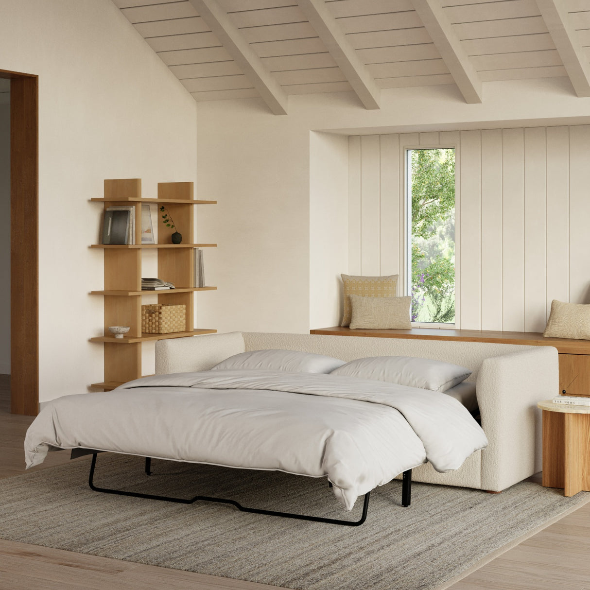 ARTICLE - Marina 90" Reversible Sleeper Storage Sectional