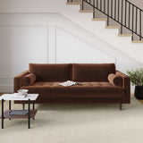ARTICLE - Sven 88" Tufted Velvet Sofa (Plush Pacific Brown)