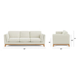 ARTICLE - Ceni 83" Sofa(Buckler Ivory)