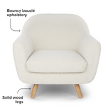 ARTICLE - Gabriola 34" Lounge Chair (Ivory Boucle)