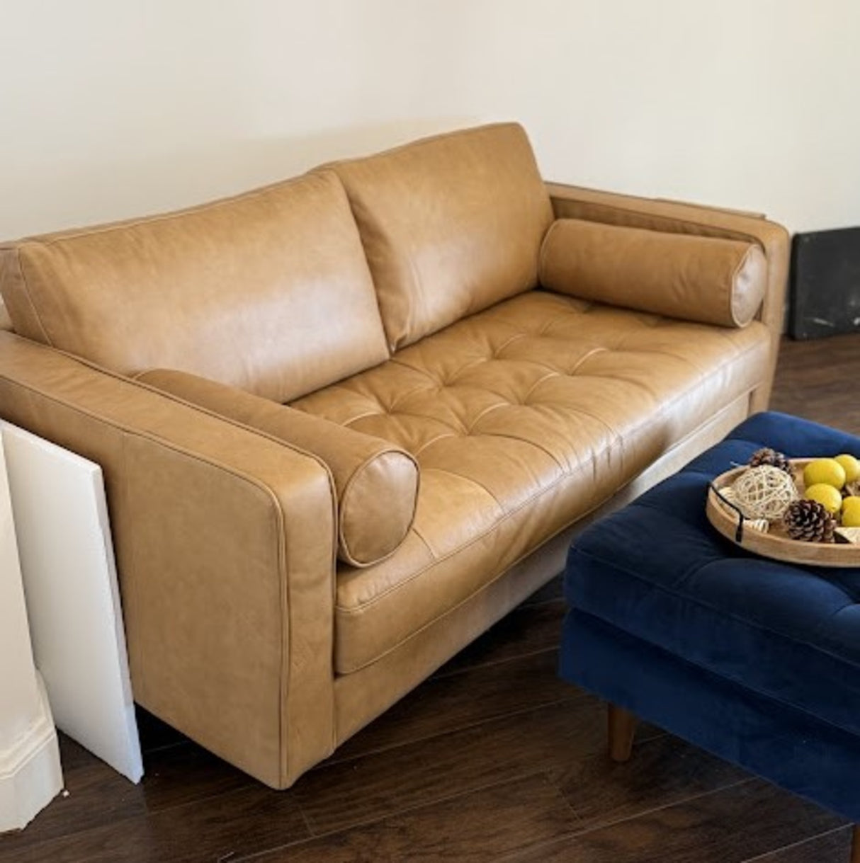 ARTICLE - Sven 72" Tufted Leather Loveseat