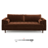 ARTICLE - Sven 88" Tufted Velvet Sofa (Plush Pacific Brown)