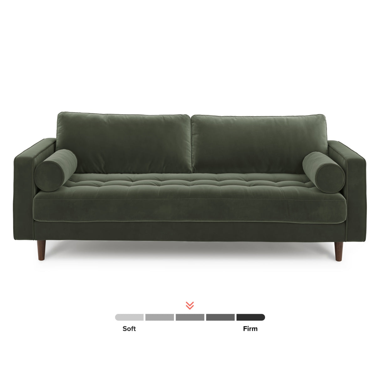 ARTICLE - Sven 88" Tufted Velvet Sofa (Plush Pacific Green)