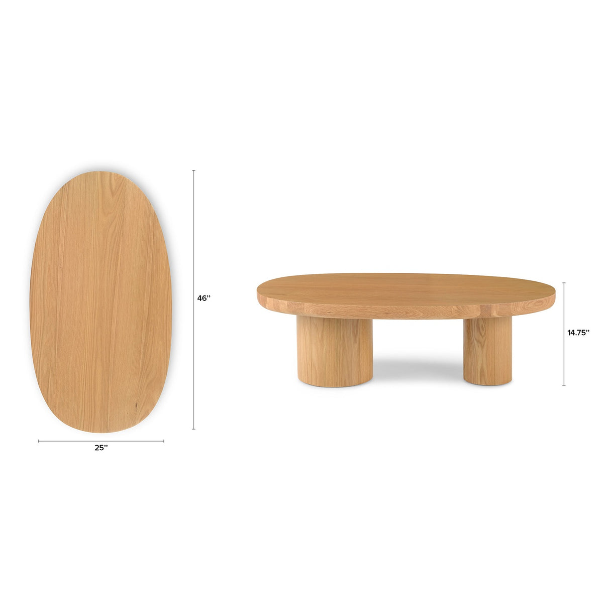 ARTICLE - Baarlo 46" Coffee Table (Oak)