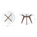 ARTICLE - Emmer 47.25" Glass Dining Table
