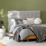 ARTICLE - Sven Queen Tufted Velvet Headboard (Cascadia Blue)