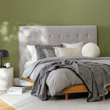 ARTICLE - Sven Queen Tufted Velvet Headboard (Cascadia Blue)