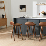 ARTICLE - Sede Leather Counter Stool (Toscan Tan/Walnut)