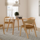 ARTICLE - Meja Leather Dining Chair (Tan/Oak)