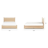 ARTICLE - Lenia Queen Storage Bed (White Oak)