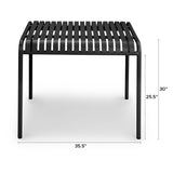 ARTICLE -Sarek 35.5" Outdoor Dining Table(Black)