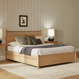 ARTICLE - Lenia Queen Storage Bed (White Oak)