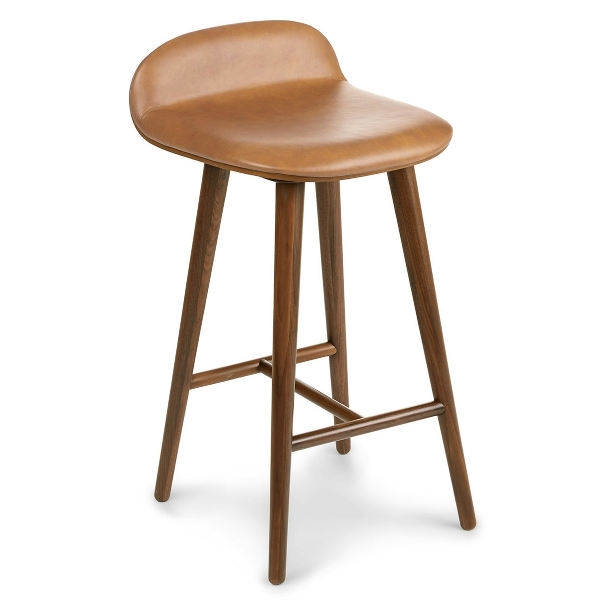 ARTICLE - Sede Leather Counter Stool (Toscan Tan/Walnut)