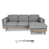 ARTICLE - Timber 93" Right Sectional - Pebble Gray