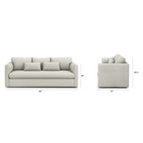 ARTICLE - Marina 90" Sofa Bed - Clover Ivory