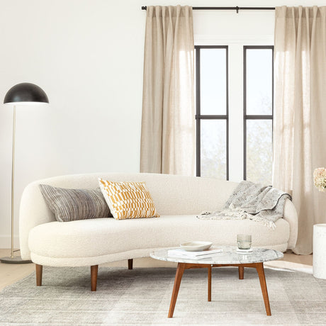 ARTICLE - Kayra 87" Sofa - Ivory Bouclé