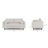 ARTICLE - Sven 72" Tufted Loveseat - Biscuit Cream