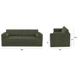 ARTICLE - Sven 88" Tufted Sofa Bed - Fir Green