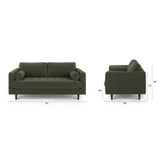ARTICLE - Sven 72" Tufted Loveseat - Fir Green