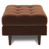 ARTICLE - Sven 30" Velvet Ottoman - Plush Pacific Brown