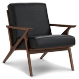 ARTICLE - Otio 26 Leather Lounge Chair - Walnut and Black