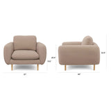 ARTICLE - Sanders 37 Lounge Chair - Sandstone Wool Bouclé