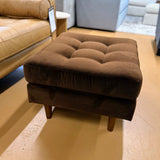 ARTICLE - Sven 30" Velvet Ottoman - Plush Pacific Brown