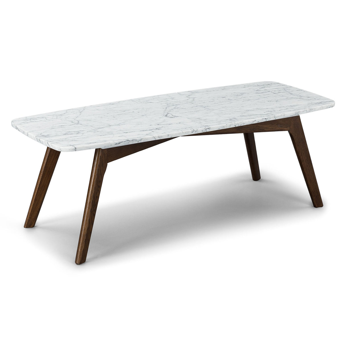 ARTICLE - Vena 43.5 Marble Coffee Table - Walnut