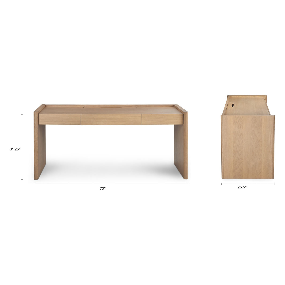 ARTICLE -Torme 70" Desk - White Oak