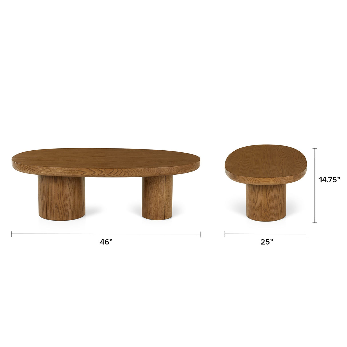 ARTICLE - Baarlo 46" Coffee Table - Smoked Oak