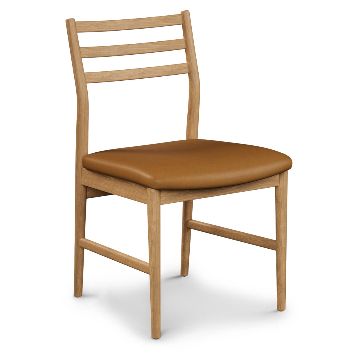ARTICLE - Wosla Leather Dining Chair - Oak and Taos Tan