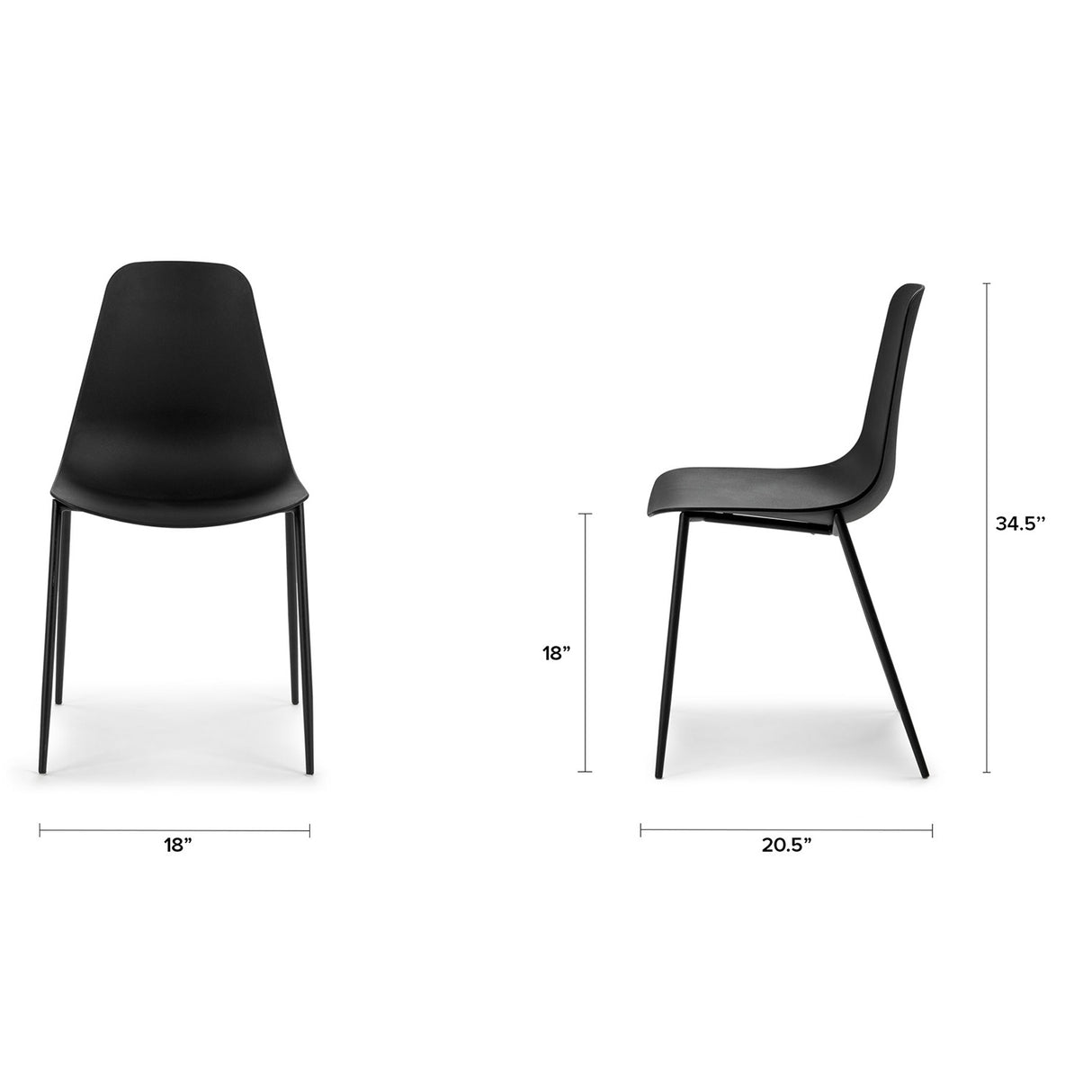 ARTICLE - Svelti Dining Chair - Pure Black